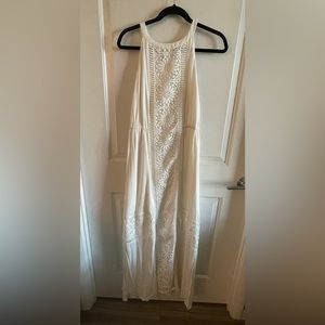 Skies Are Blue— Kinsey Crochet Detail Maxi Dress